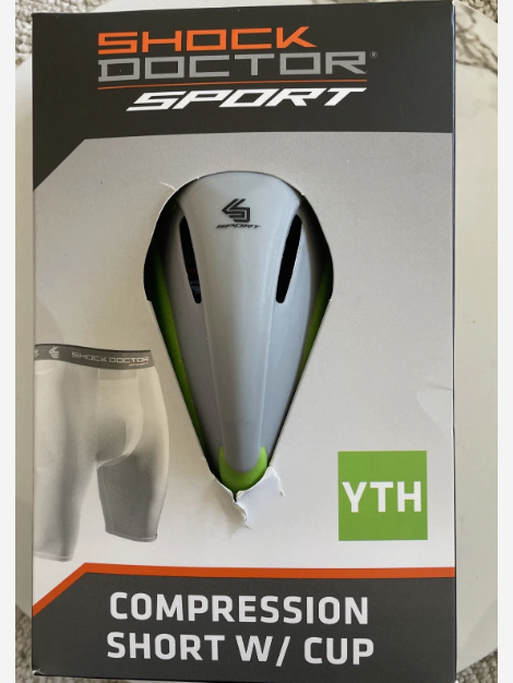 SDS COMPSHORT W/FLEX CUP WHT M/S