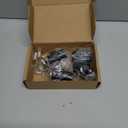 KOLAKO Door Stop, Floor Door Stopper Black for Bottom of Door, 2 Inch(50mm) Heavy Duty Commercial Cylindrical Modern Doorstop with Rubber Bumper, Wall Protector (1 Pack)