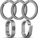 FEGVE Titanium Key Chain Rings for Home Keys, Bag Pendant