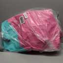 VOFiTNY Gymnastics Tumbling Equipment Air Barrel Inflatable Octagon Tumbler Roller Back-bend Trainer Cheerleading Without Pump, 4'L x 3'D, Pink/Mint, No Pump