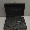 Vinyl Record Player 3-Speed Bluetooth Suitcase Portable Belt-Driven Record Player with Built-in Speakers RCA Line Out AUX in Headphone Jack Vintage Turntable