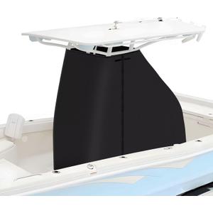 Yexcend T-Top Center Console Cover for Boat, 600D Heavy Duty Waterproof Tear-Resistant Polyester T Top Boat Cover, Black(82" L x 54" W x 72" H)