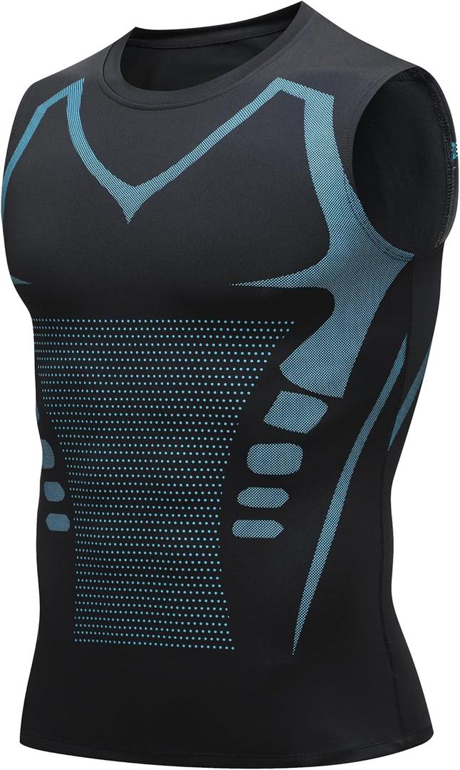 Mens Tank Tops,Sport Running Dry Fit Gym Shirt, Wicking Athletic Mesh Breathable Muscle Tee Workout Sleeveless Shirts (Black, XL)