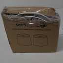 Lampshades Set of 2, Drum Lampshades 11.6" Top x 12.6" Bottom x 9.8" High, Seaside village Medium Lampshades (Spider Fitter), Beige Lampshades Natural Linen Hand Crafted, Easy Assembly Required