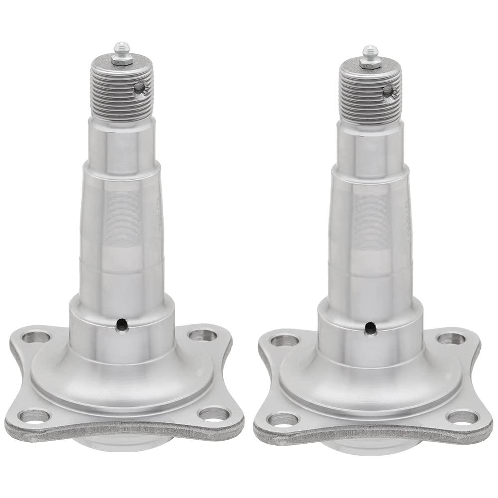 Spindle #84 E-Z Lube Weld-On with Brake Flange for 3500 lbs Trailer Axle - Compatible with Bearings Kit L44649/10 & L68149/11 - [2-Pack]