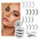 FADLASH Magnetic Eyelashes with Applicator Natural Look Magnetic Lashes Reusable 4 Pairs False Eyelashes Kit Easy to Wear and Remove (KS01+B1+MC+K8)