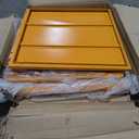 Sidasu Propane Tank Storage Cabinet - 31"x30"x35" Yellow Steel Box Holds 4 Cylinders (Fits 3,5,11,20,30,33lb Tanks)