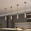 Pendant Lights Kitchen Island Pendant Lights Pendant Light fixtures Kitchen Pendant Light pendent Light 15" Amber Crystal lampshade Island Pendant Lights for Kitchen