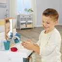 Little Tikes First Bathroom Sink with Real Working Faucet Pretend Play for Kids, 12 Bathroom Accessories, Interactive Unique Toy Multi-Color, Ages 2+ Grey, Full