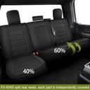 Custom Leather Seat Covers for Chrysler Pacifica 2017-2026 - 8 Seaters Full Set - Waterproof Luxury Leather Seat Protector - Interior Seat Covers Automotive Accessories (Black)