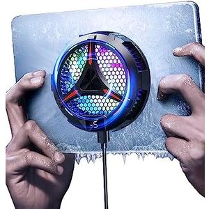ACEDAYS iPad Cooler, Magnetic Tablet Cooler for iPad/surface pro/Samsung Tab, Compatible for Steam Deck, Universal Radiator with Temperature Display for Mobile Gaming, TikTok Live Streaming