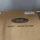 DEDC Auto Lock Snow Tire Chains, 50s Quick Easy, Enhanced Manganese Steel Alloy Endurance Life 650 Mi, Icy and Snowy Road Tire Traction for Car SUV 235 245 255 265 275 Set of 2 (LS1521)