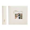 Elegant Linen Photo Album - 200 Acid-Free Pockets for 4x6 Pics - Perfect for Weddings & Gifts