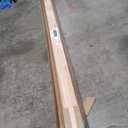 Bme Hevea Solid Wood Butcher Block Countertop, Wood Table Top, Butcher Block Desk Table Top for DIY Kitchen Island, Washer Dryer, or Workstation  Unfinished - 96" L x 4" W x 0.75" Th