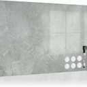 Magnetic Dry Erase Board, 24'' x 18'' Decorative Magnetic Board for Wall, White Board Magnet Board Display Board, Concrete