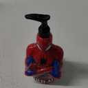 Jay Franco Marvel Spiderman Soap Dispenser - Red & Blue Superhero Kids Bathroom Accessory - Resin Lotion Pump