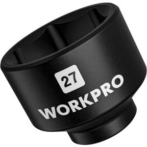 WORKPRO 27mm Oil Filter Socket Wrench, Oil Filter Removal Tool, Oil Filter Change Set, Ideal for Some Mercedes, Volkswagen, Hyundai, Kia, Minis, and Smart Car