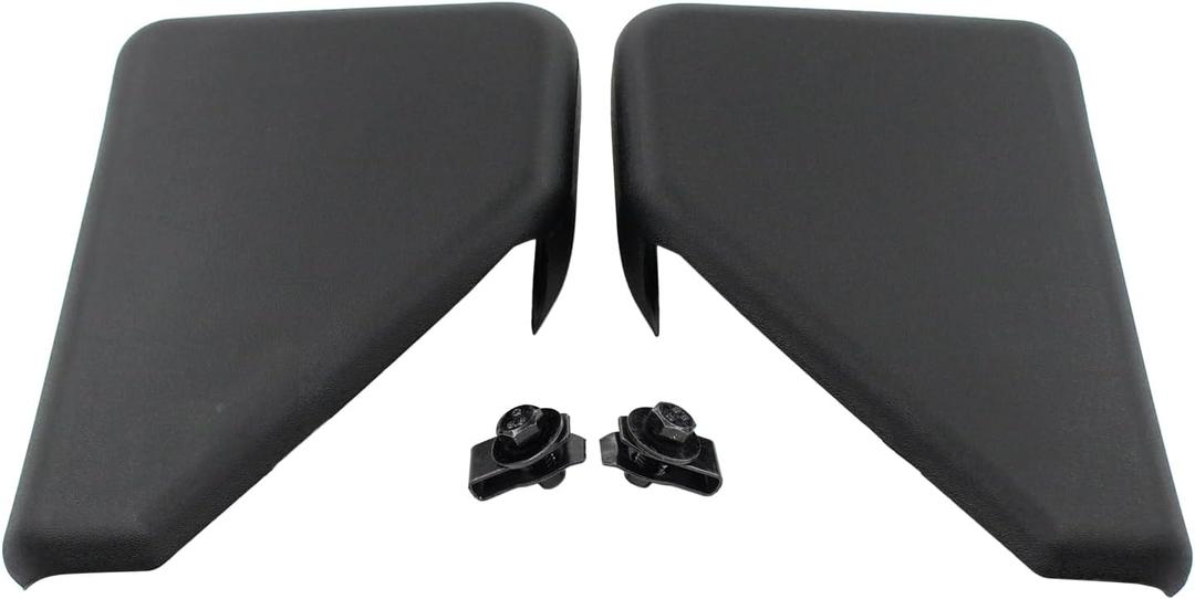 Rear Left and Right Side Running Boards End Cap Step Bars End Cover for Ford F150 2015-2023