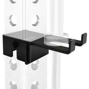 Olympic Barbell Holder for 3x3inch Power Racks, Rack-Mounted,No Tools & No Screws Required - Heavy-Duty Steel barbell Storage , Protect The Barbell Bar With Protective Padding, Saves More Space,Tool-Free Install.Vertical Barbell Holder