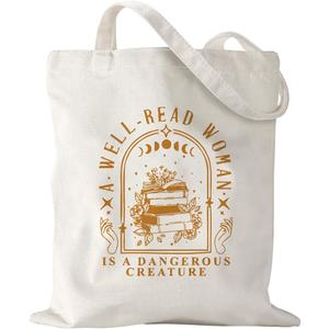 Bookish Gifts for Book Lovers Moms Mother's Day Birthday Gift for Women Her Mama Mommy Grocery Shopping Travel Gym Weekender Vacation Womens Work Tote Bag Gifts for Woman