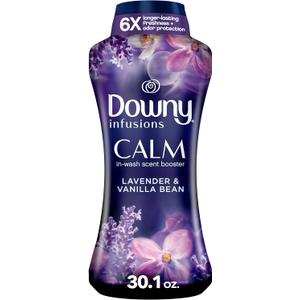 Downy Calm In-Wash Laundry Scent Booster Beads, Soothing Lavender and Vanilla Bean scent, 30.1 OZ, laundry scent beads, Long-lasting Freshness