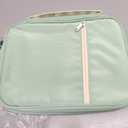 FINPAC Large Bible Cover w/Shoulder Strap, Carrying Book Case Church Bag Bible Protective w/Pen Slots and Zippered Pocket, Gift for Women Lady, Light Green