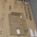 Pet Playpen with Door Dog Foldable Puppy Playpen for Puppies and Small Dogs 6-Panels Easy Assemble Easy Storing for Indoor and Outdoor (6 Panels)