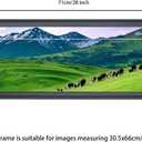 12x26 Picture Frame Solid Wood Black Suitable for Panoramic Photo/Poster/Painting/Puzzle (A23B1226)