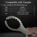 1Pack Fuel Filter Wrench, Fuel Filter Cap Water Separator Wrench Compatible with 2006-2025 Yamaha 4-Strokes 150 to 350 HP, F150-F350, 2.6L and 3.3L, 6P3-WS24A Replace for YB-ACC04-01, 18-79815
