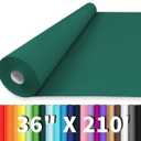 Vanhench 36" x 2520" (210') Green Solid Color Wrapping Paper, Art Construction Paper for Fathers Day, Birthday, Bouquet Flower Crafts Packing & Poster Bulletin Board Pack of 2