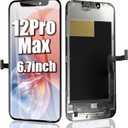 EFAITHFIX for iPhone 12 PRO MAX Screen Replacement 6.7 Inch 3D Touch LCD Screen Display Full HD Digitizer Frame Assembly Compatible with Model A2342,A2410,A2412,A2411, Waterproof Adhesive (No Tools)