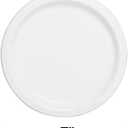 White Solid Round Dessert Paper Plates - 7" (20 Pcs) - Vibrant Party Plates for Appetizing Treats - Perfect for Birthdays & Events