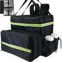 Extral Large Food Delivery Backpack,17"x17"x16" Insulated Pizza Delivery Backpack fits 14'' 16'' Pizzas, Motorcycle Food Delivery Bag for Bike with 4 Pockets for Uber Eats, Doordash