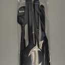 Silicone Spatula Set - 4-Piece Rubber Spatulas Silicone Heat Resistant 600F for Everyday Task - Seamless Design Kitchen Spatulas for Nonstick Cookware - Black