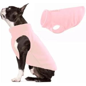 JACKO & CO - Fleece Vest Sweater with Leash Ring - Soft Lightweight Breathable for Puppies Small Medium Dogs, Kitten, Cats, Chihuahua - Warm for Fall/Autumn/Winter… (Pink Lemonade, X-Small 2-4lbs)