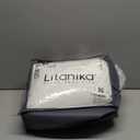 Litanika White Comforter Full Size, 3 Pieces Boho Lightweight Solid Bedding Set & Collections, All Season Fluffy Bed Set (79x90In Comforter & 2 Pillowcases)