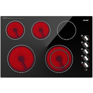 7300W Electric Cooktop 30 Inch Built-in Electric Stove Top 5 Burners 11 Power Levels,Knob Control,Keep Warm Function,Child Safety Lock,Hot Surface Indicator