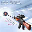 Shushuzz Toy Gun Sniper Rifle Toy for Boys Age 8-12 Realistic Foam Blaster Gun with Scope & 20 Soft Bullets, Manual Action Dart Shooting for Outdoor Games, for Kids & Adults