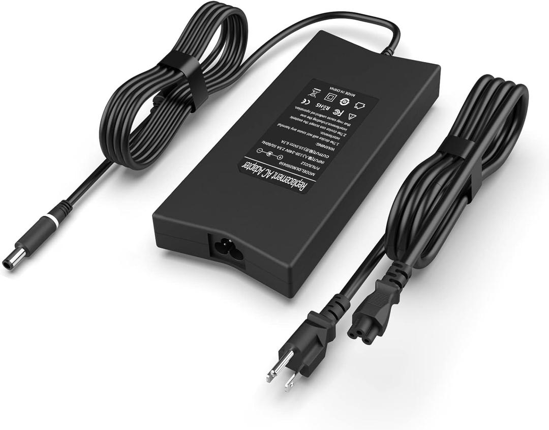 130W 19.5V 6.7A AC Adapter Charger for Dell Inspiron 15 7559 N7110 N5110, XPS 15 L501X, Precision M20 M60 M70 M90, XPS 15 L502X 17 L702X, Latitude E6400-7.4mm Tip