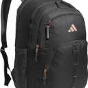 adidas Prime Backpack for Work, Travel Bag for Women and Men with Padded Compartment for Laptop, Carbon Grey/Rose Gold, One Size