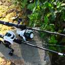 KastKing Crixus Fishing Rod and Reel Combo, High Performance Spinning & Baitcaster Combo, IM6 Graphite 2Pc Blanks, Zirconium Oxide Rings, SuperPolymer Handle, Lightweight Reel with Aluminum Spool