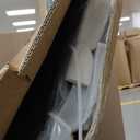 No Pawblems 55" Extra Tall Pet Gate with Adjustable Cat Door, 29-43" Auto Close Dog Gate, NO Drilling Pressure Mounted for Doorways/Hallways, 1.37" Narrow Bar Spacing, Black