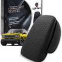 Armrest Cover for Ford Bronco Sport 2021-2025 Center Console Pad with Organizer Storage Pockets, Black Faux Leather Arm Rest Lid Protector Cushion Interior Accessories 2/4 Door(for Bronco Sport)