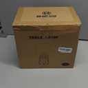 LEDIARY 18.72" LED Vintage Lantern Flickering Flame Table Lamps for Bedrooms Set of 2, Small Farmhouse Rustic Vintage End Table Lamps, Halloween Decorative Lantern Bedside Lamps for Living Room (Bronze Brown)