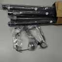 Curtain Rods for Windows 32-96 Inch, 1 Inch Adjustable Black Curtain Rod Set with Brackets, Easy Install