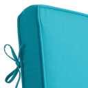 2-Piece Patio Furniture Cushions, 42"x19.5", 19"x26", Ocean Blue