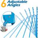 6-Angle Adjustable Volleyball Rebounder Net 7x4 ft with PU Volleyball and Stakes - Bounce Back Training Equipment for Practicing Volleying, Bumping, Spiking, Easy Set Up & Steady for Multi Sports