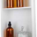 No Tile Needed Shower Niche for Bathroom Storage,Recessed Wall Niche,Three-Tier Shelves,Stainless Steel 12"×30" Matte White (White, 30 * 12 in)