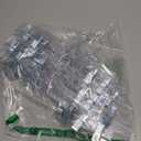 HOUSE DAY 12 Pack 14 inch Clear Plastic Skirt Hangers with Adjustable Clips, Pants Hangers 360-Rotating Swivel Hook, Clip Hangers for Pants, Trousers, Skirts, Jeans, Bulk Plastic Hangers