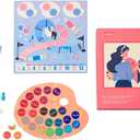 Feelings Palette  Couple Games for Date Night Ideas - Intimacy Relationship - Conversation Starters and Deep Connection Board Game - Question Card Games for 2 Players, Romantic Couple Gifts